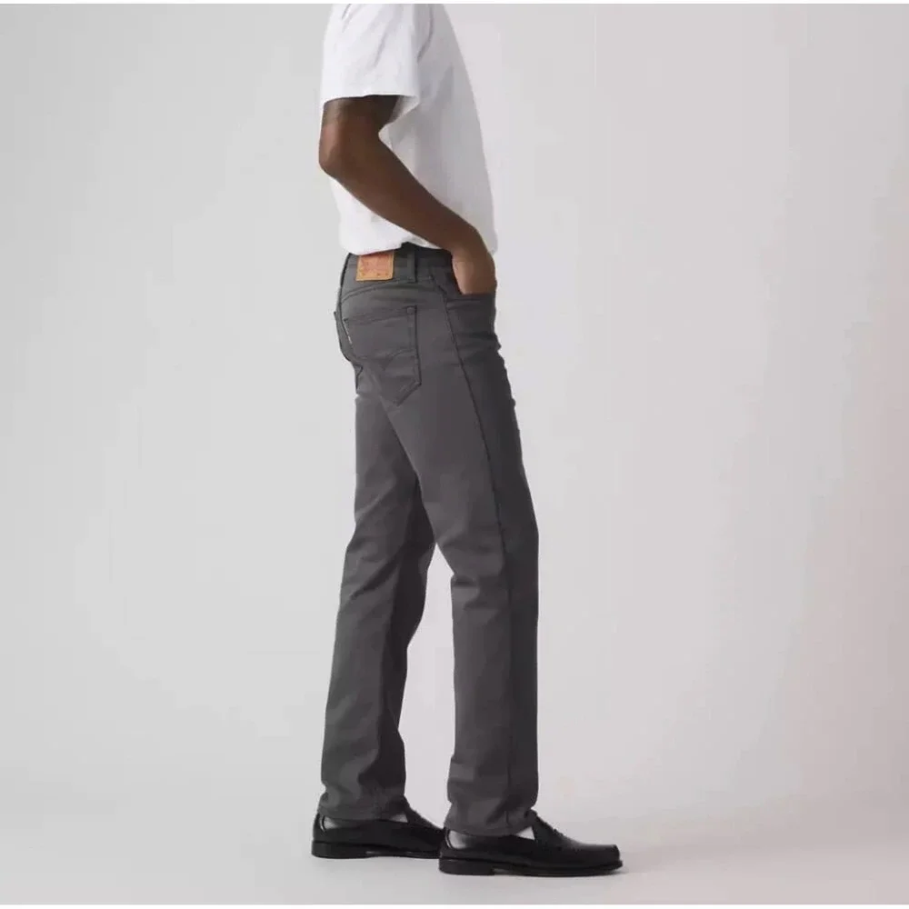 Levi's 511 Slim Fit Jeans Men 34x30 Charcoal Gray Denim Stretch Comfort Mid Rise